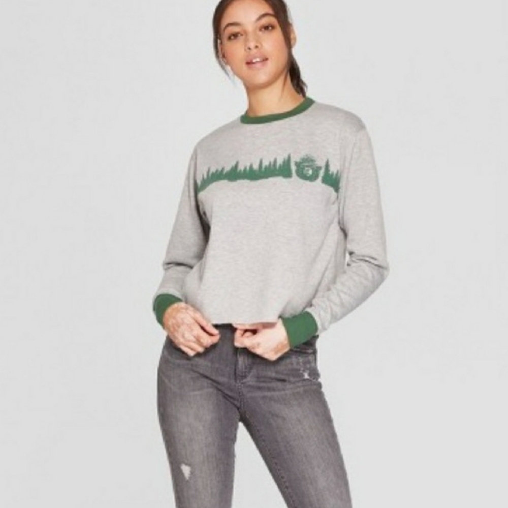 Cropped Sweatshirt smoked bear